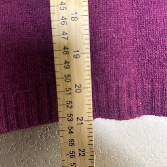 VTG GAP Stretch Lambswool Sweater Women XS Purple Prep 90s Retro Button Up Warm - Picture 3 of 10